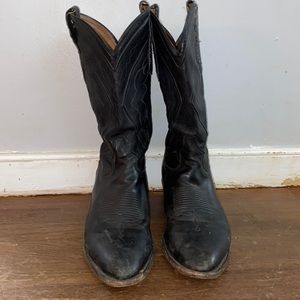 Black cowboy boots